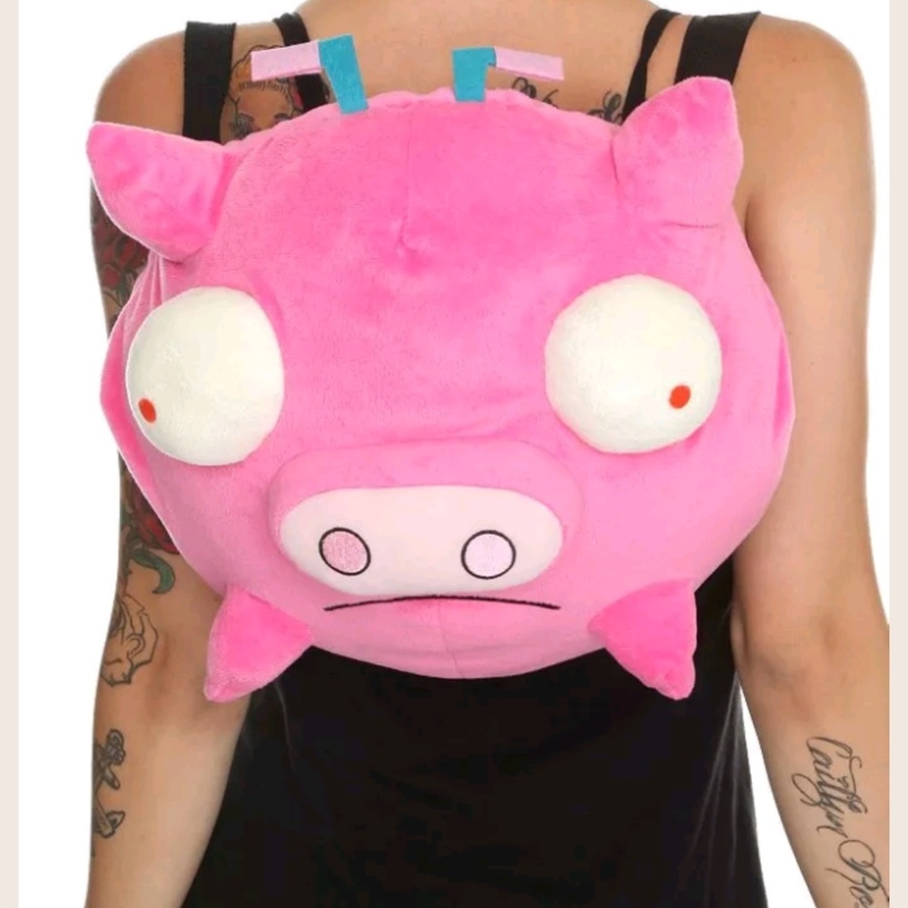 Invader Zim Piggy Plush Backpack